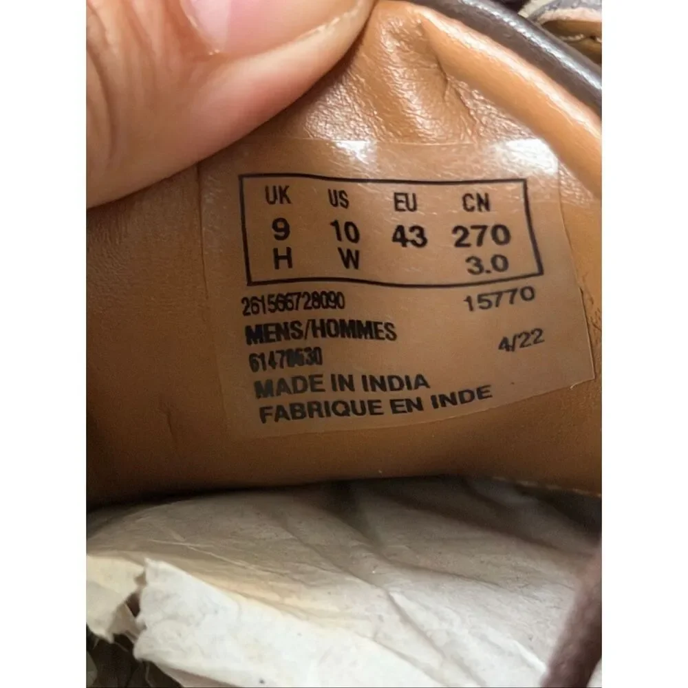 Clarks Whiddon Cap Toe Oxfords Dress Shoes‎ Lace Up in Brown Size 9H
